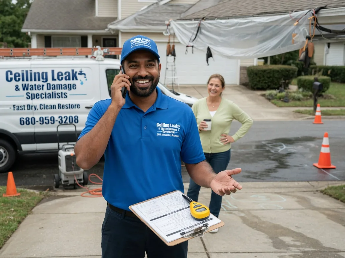 Ceiling Leak Cleanup Mountain View, OK FAQs